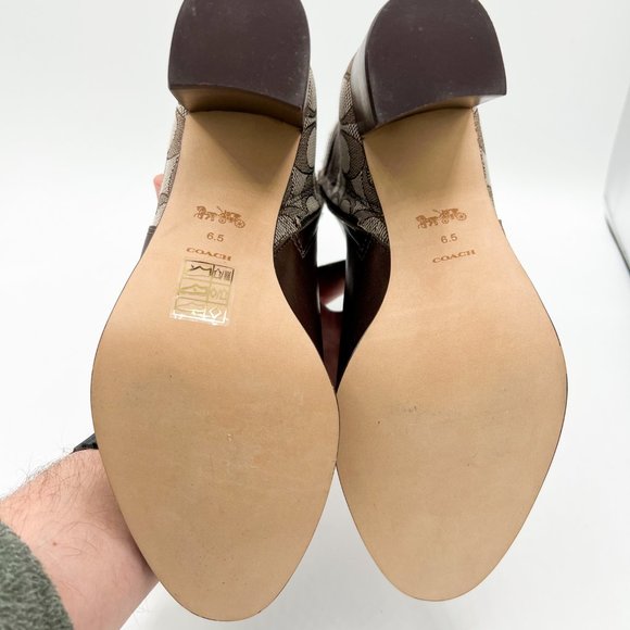 COACH Olivia Signature Jacquard Ankle Booties - Picture 11 of 13